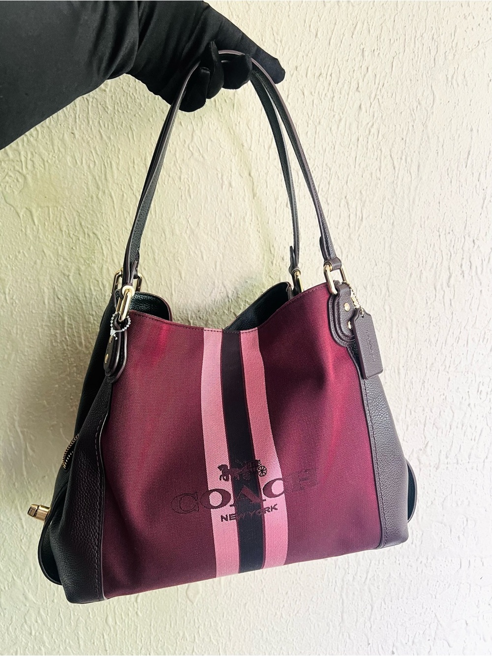 Coach Horse and Carriage Jacquard Edie 31 Shoulder Bag